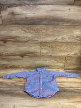 Ralph Lauren Striped Button Down Shirt Blue sz 2T
