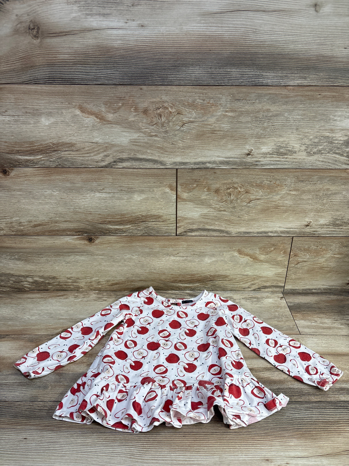 Cynthia Rowley Apple Peplum Shirt White sz 4T