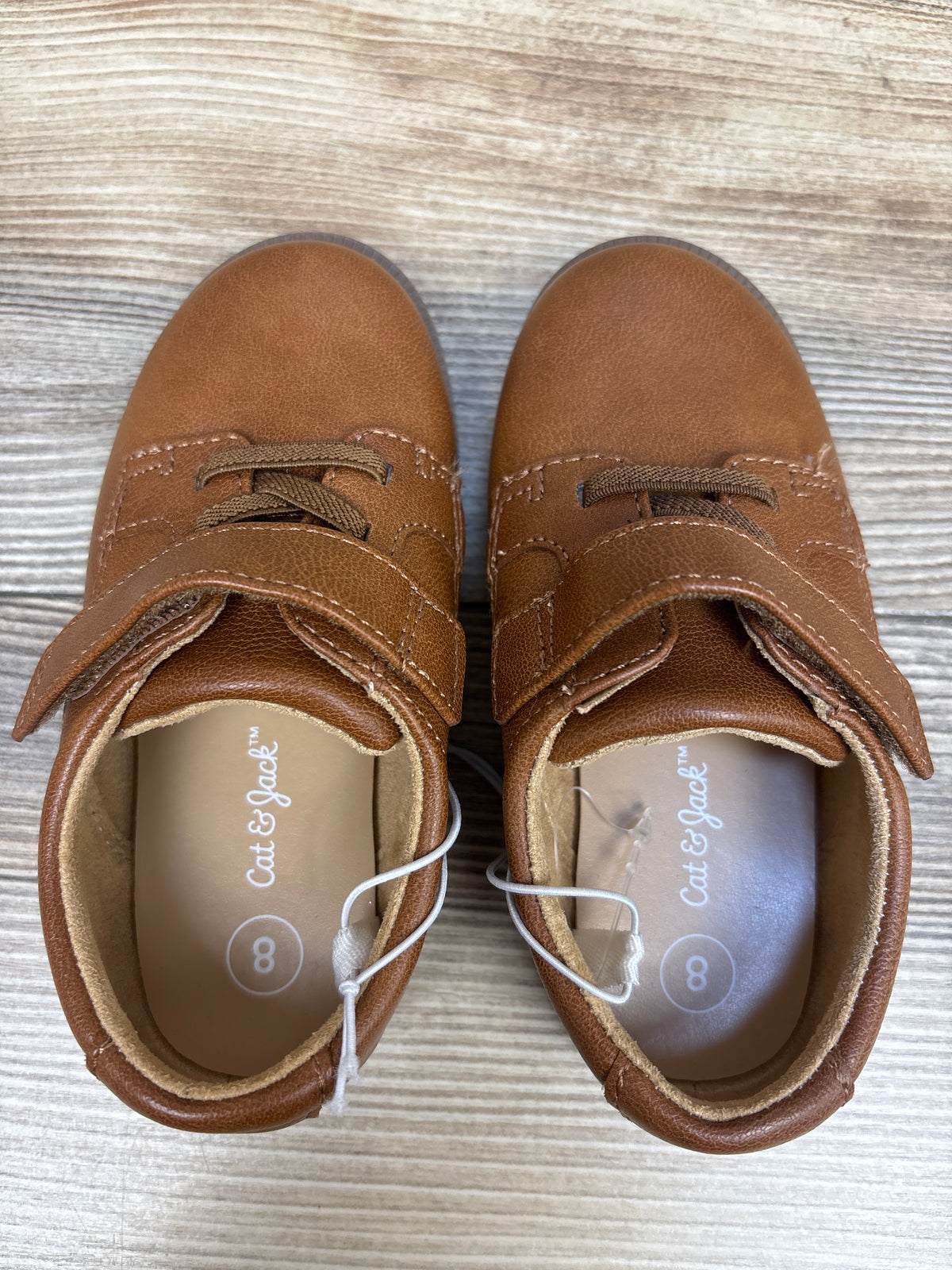 NWOT Cat & Jack Miles Dress Shoes Cognac sz 8c