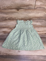 H&M Floral Dress Green sz 3T