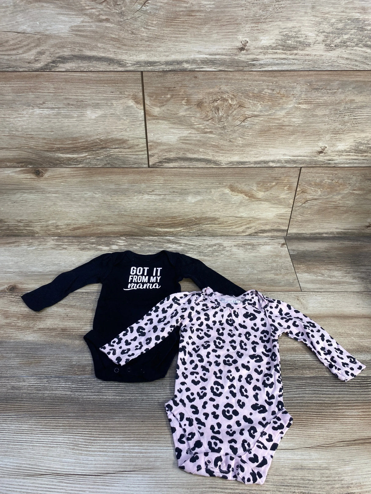 Bundles 2pk Long Sleeve Bodysuits Black sz 0-3m