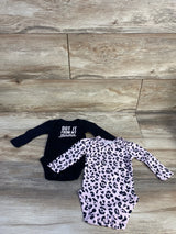 Bundles 2pk Long Sleeve Bodysuits Black sz 0-3m