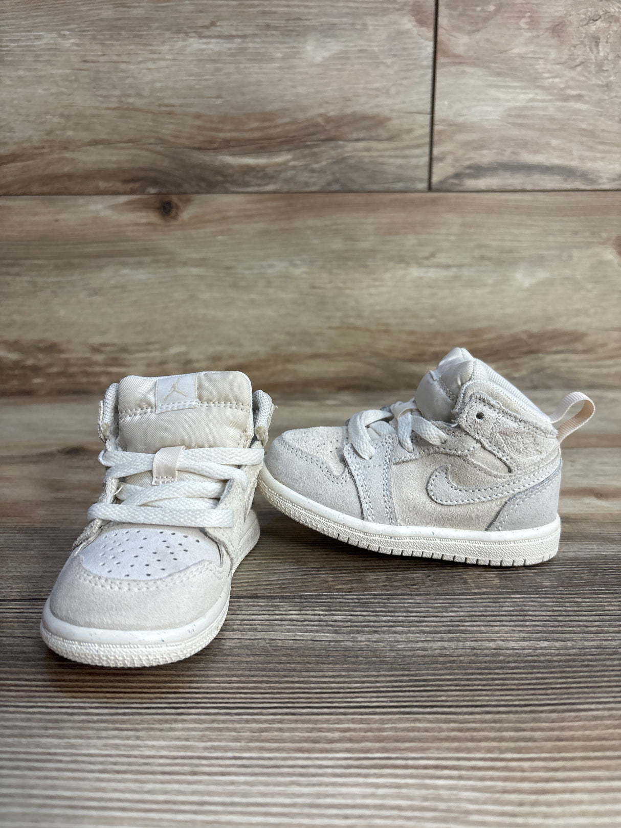 Air Jordan 1 Mid SE Craft TD 'Pale Ivory' Sneakers sz 5c