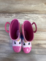 Member's Mark Unicorn Rain Boots Pink sz 9/10c
