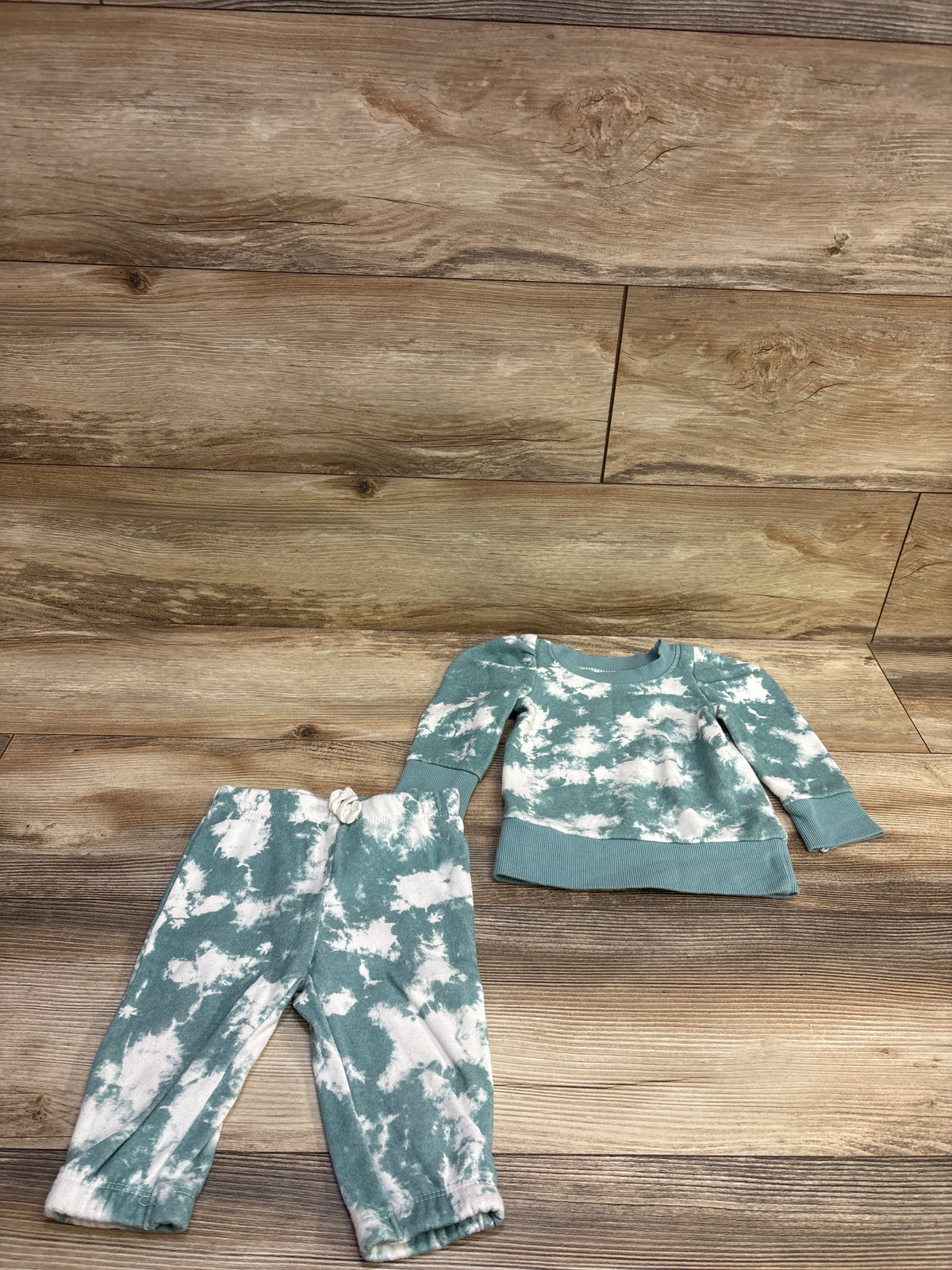 Grayson Mini 2pc Sweatshirt & Joggers Set Teal sz 12m