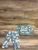 Grayson Mini 2pc Sweatshirt & Joggers Set Teal sz 12m