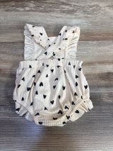 Cat & Jack Ribbed Bubble Romper Cream sz Newborn