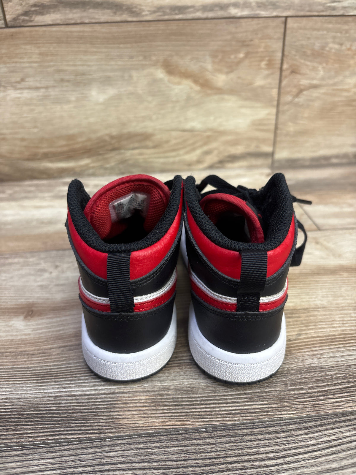 Air Jordan 1 Mid PS 'Black Fire Red' Sneakers sz 11c