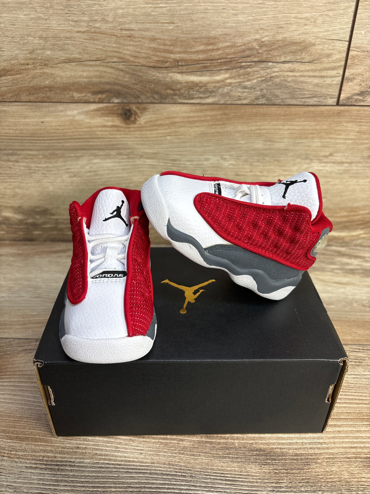 NEW Air Jordan 13 Retro TD 'Red Flint' Sneakers sz 5c