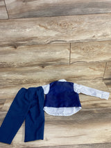 Van Heusen 4pc Vest Set White/Blue sz 18m