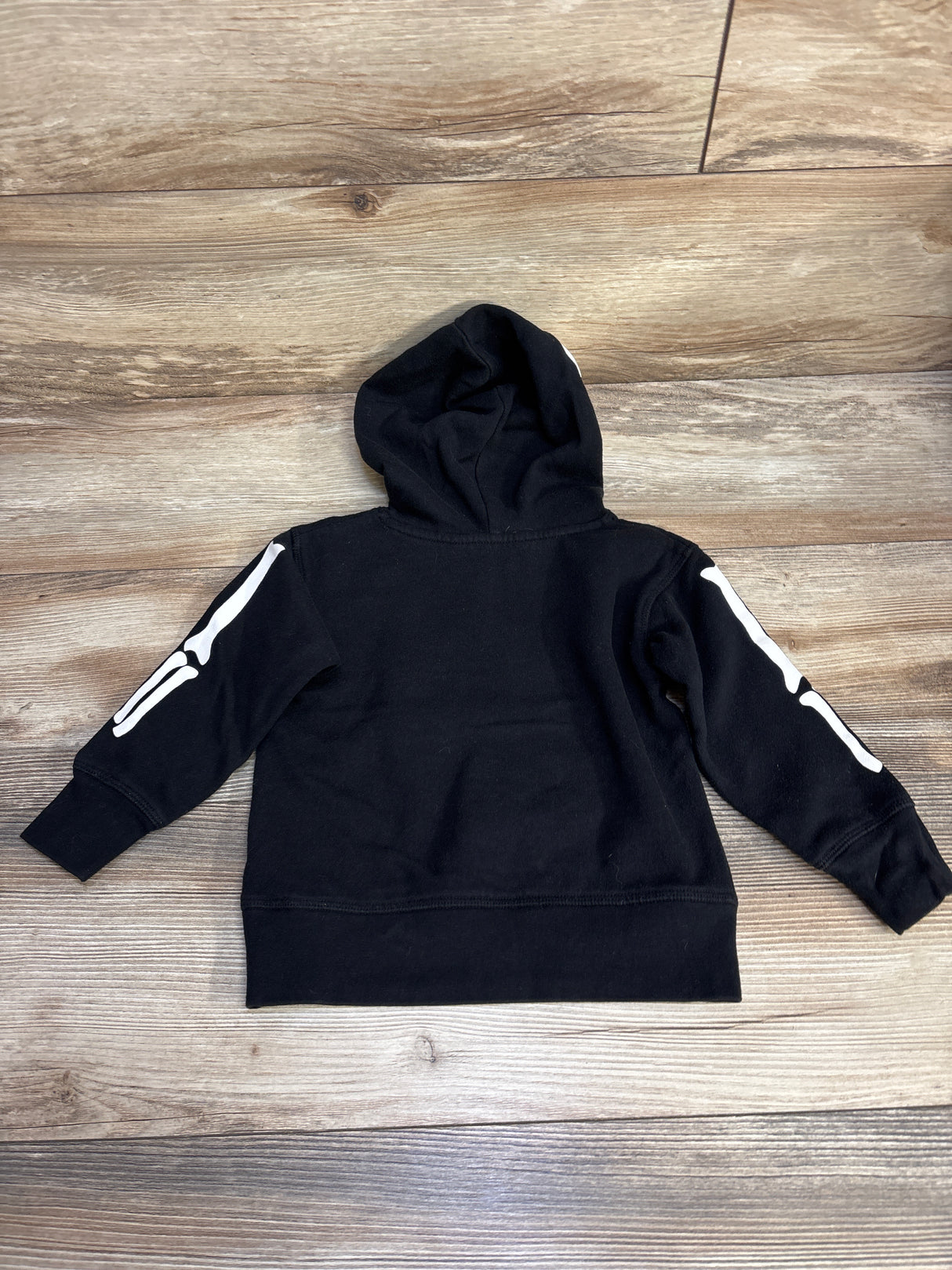 H&M Skeleton Pull Over Hoodie Black sz 18-24m