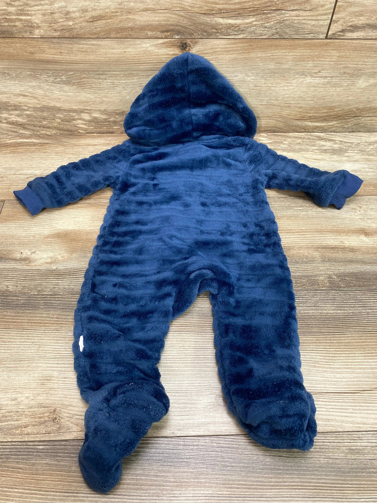 Tahari Hooded Plush Bunting Blue sz 6-9m