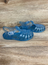 Jelly Fishermen Sandals Blue Glitter sz 11c
