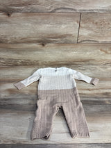 Max Studio Baby Knit Coverall Beige sz 0-3m