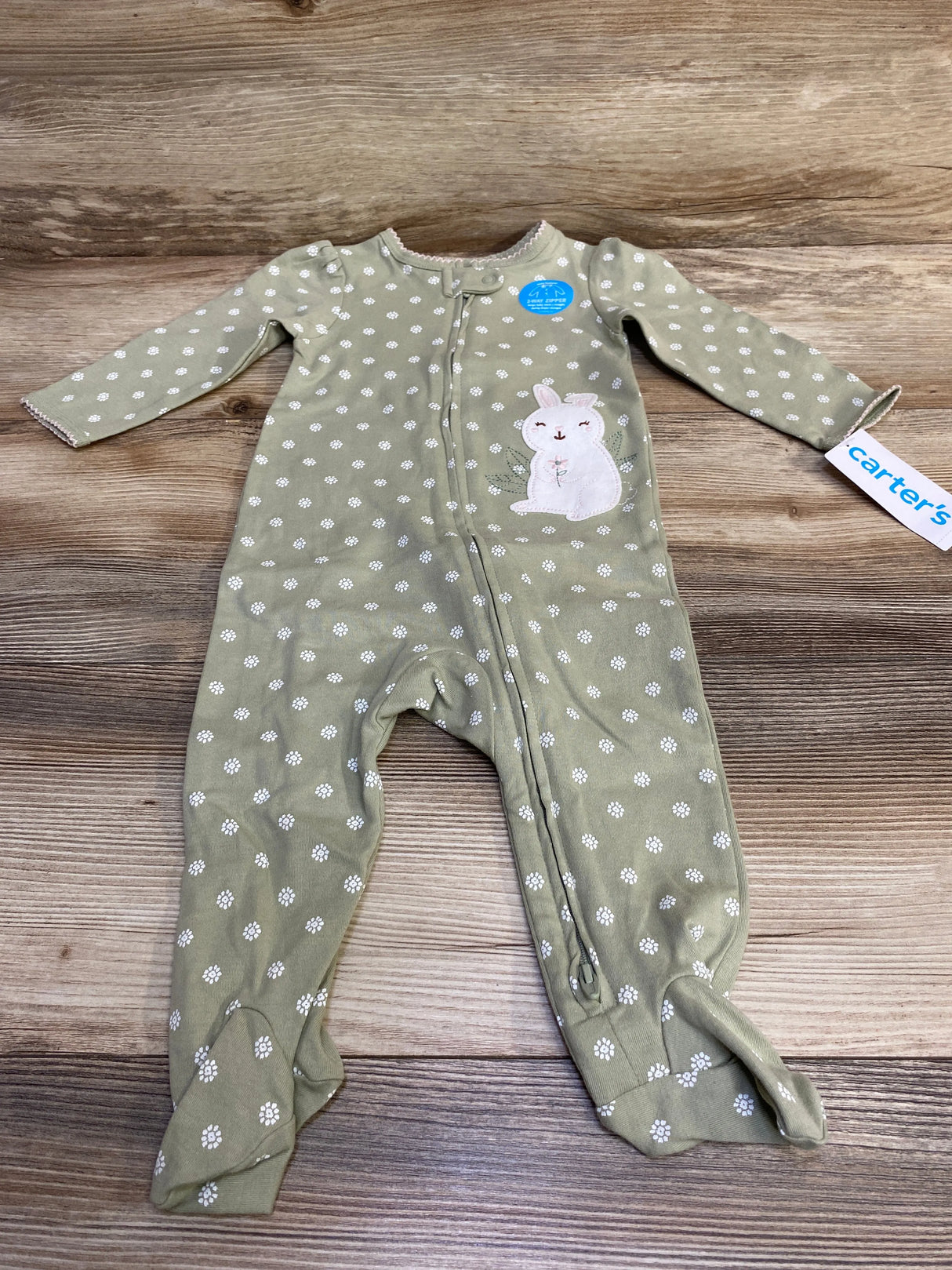 NEW Carter's Bunny Sleeper Green sz 9m