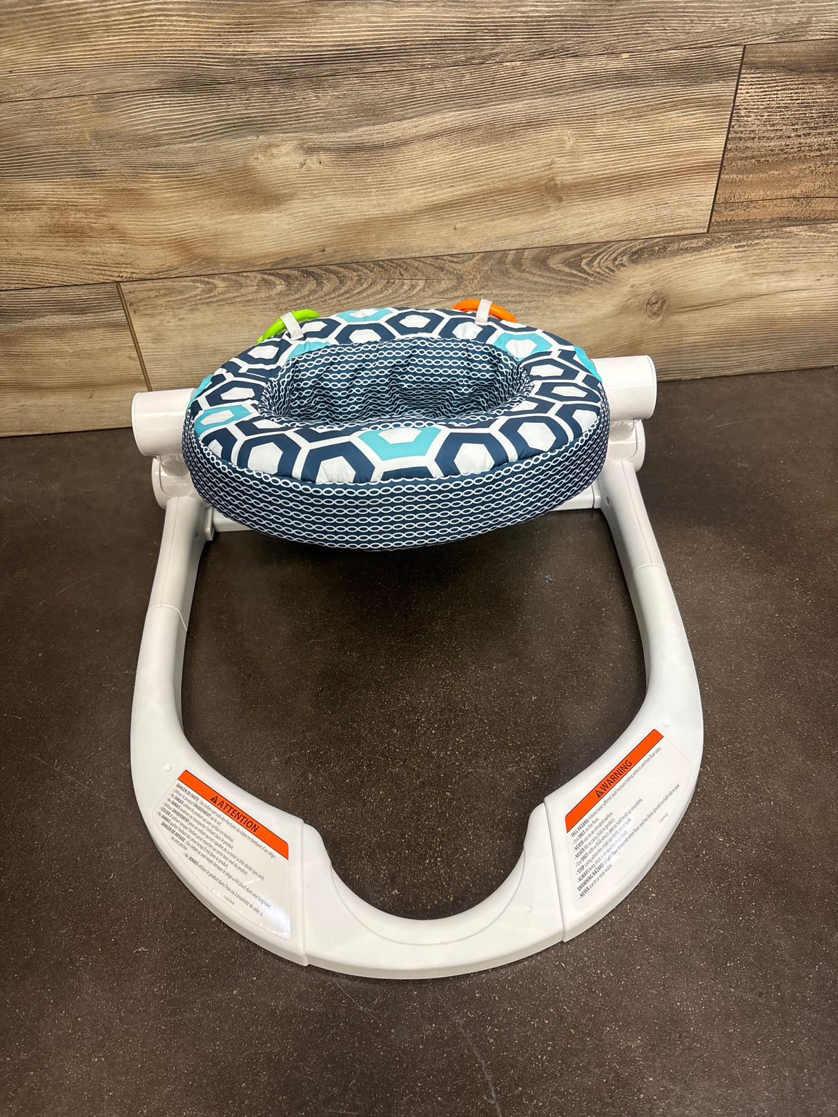 Fisher Price Sit-Me-Up Floor Seat in Blue Honeycomb
