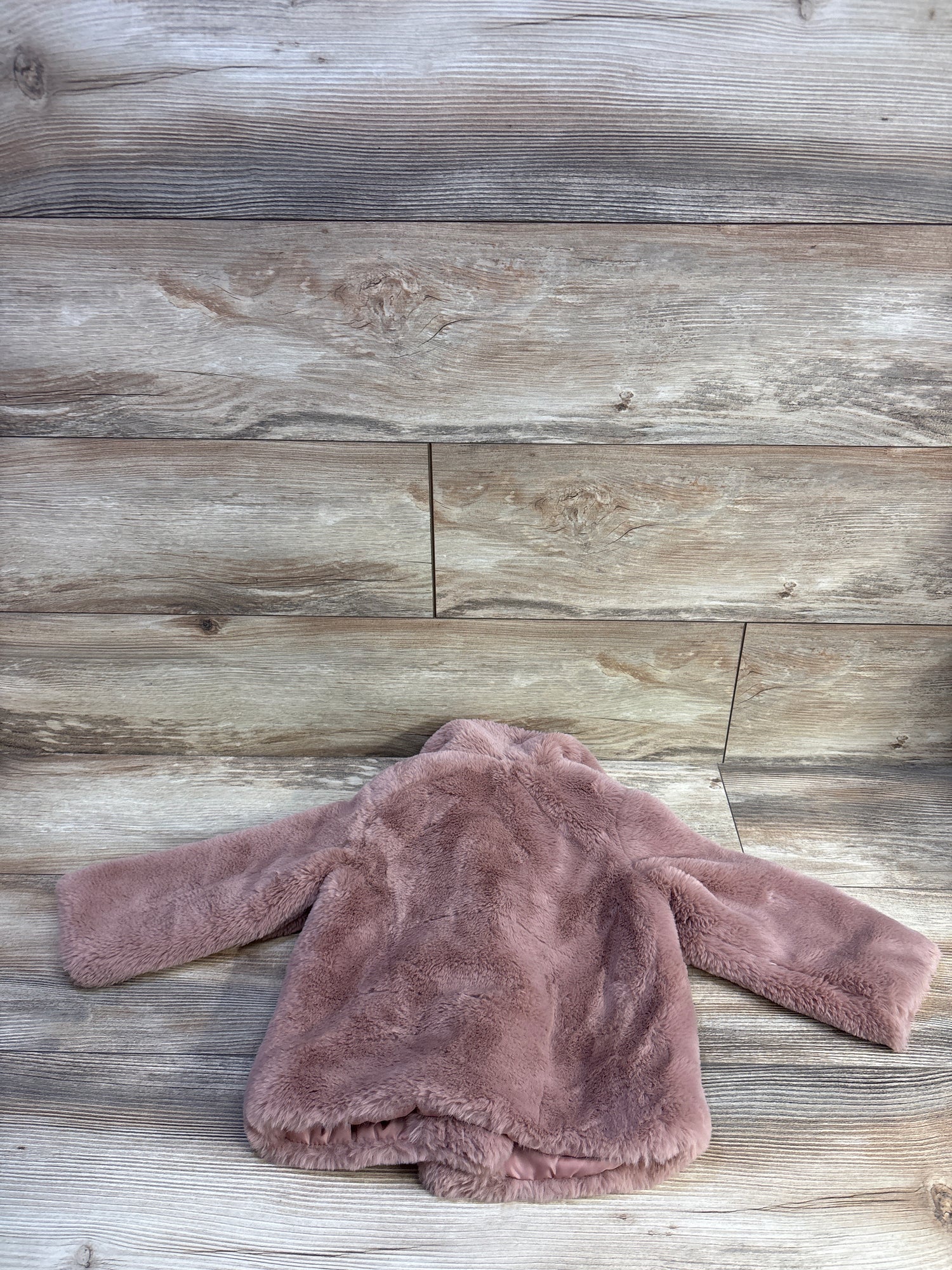 H&M Faux Fur Coat Pink sz 2T