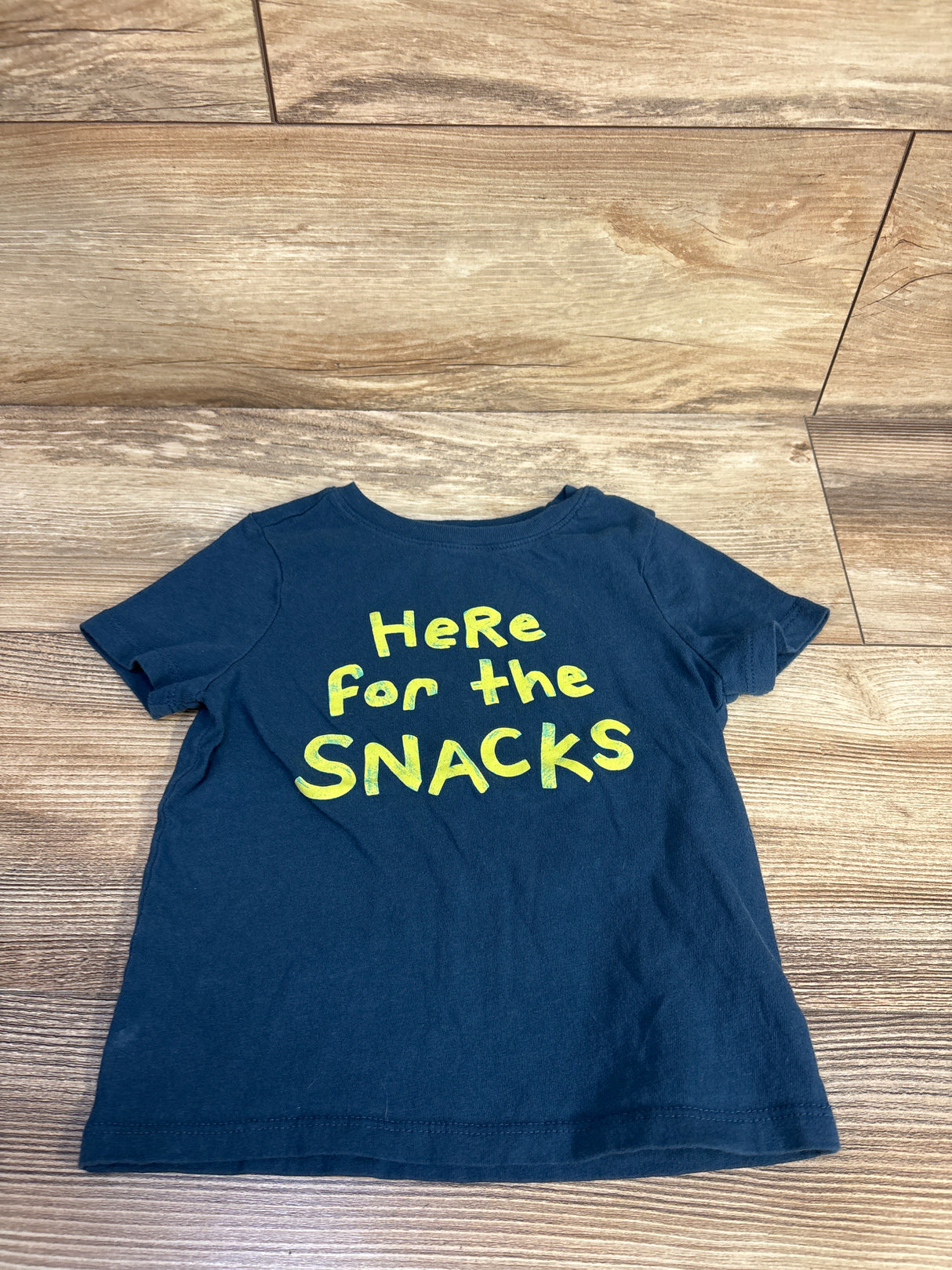 Old Navy Here For The Snacks Shirt Blue sz 3T