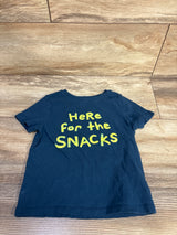 Old Navy Here For The Snacks Shirt Blue sz 3T