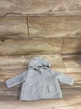 Baby Gap Knit Hooded Cardigan Grey sz 3-6m