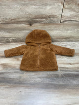 Just One You Full Zip Fleece Hoodie Brown sz 0-3m