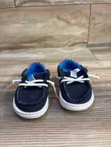 Hey Dude Wally Shark Shoes Navy sz 5c