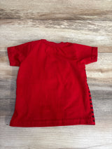 Baby Colors Striped Puppy Shirt Red sz 12m