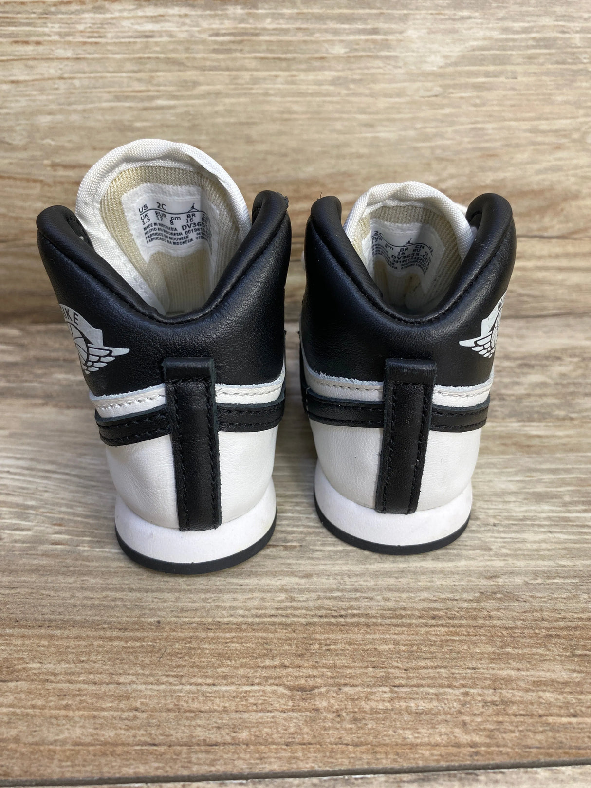 Air Jordan 1 Retro High '85 OG TD 'Black White' Sneakers sz 2c