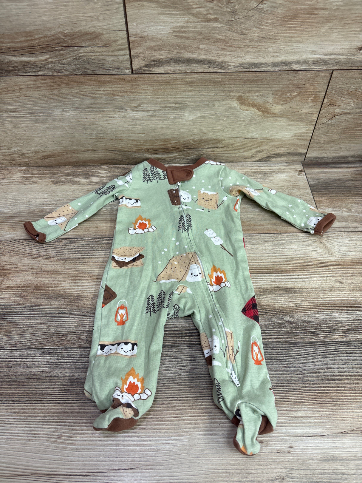 Honest Baby S'mores Sleeper Green sz 0-3m