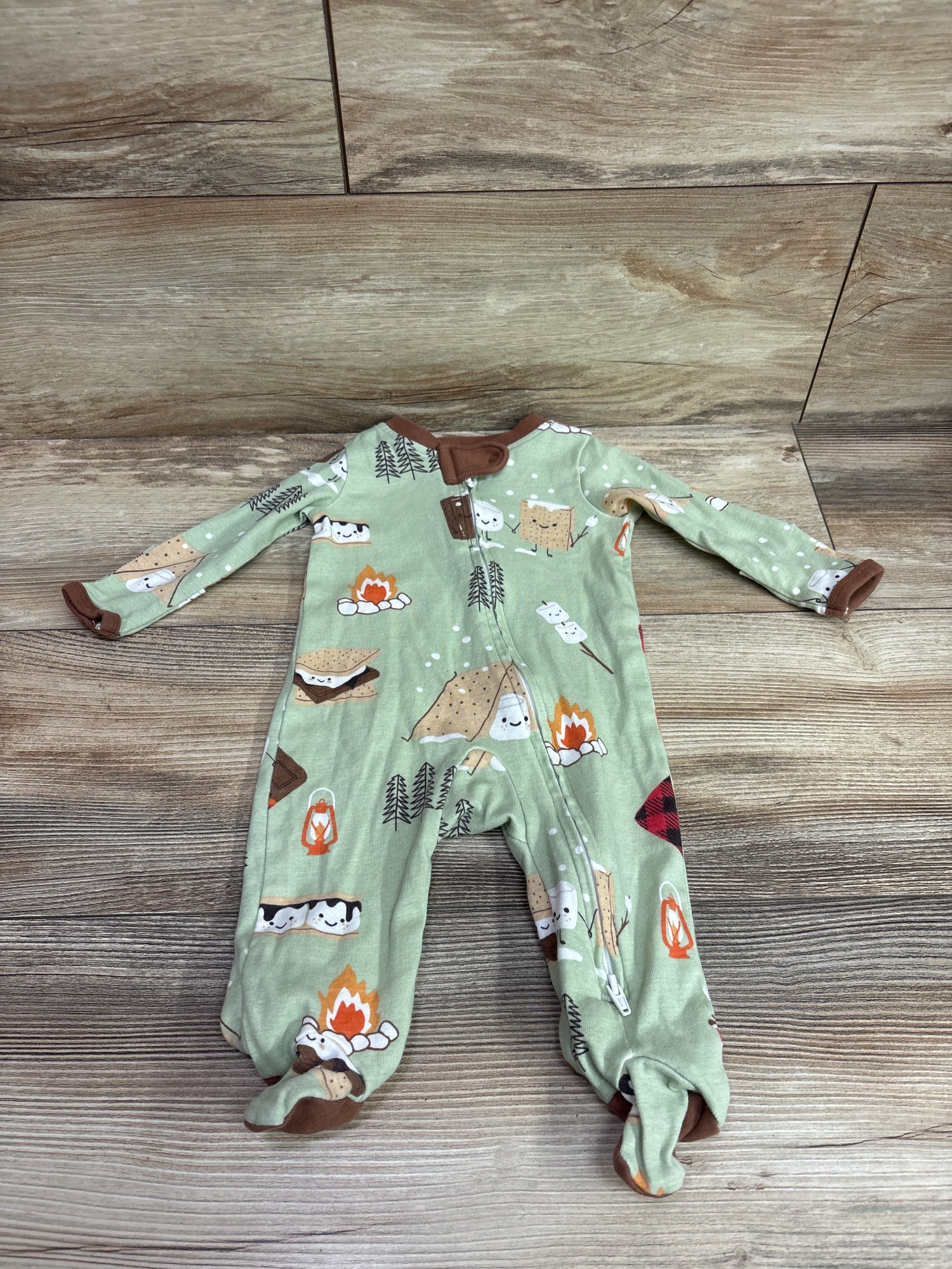 Honest Baby S'mores Sleeper Green sz 0-3m