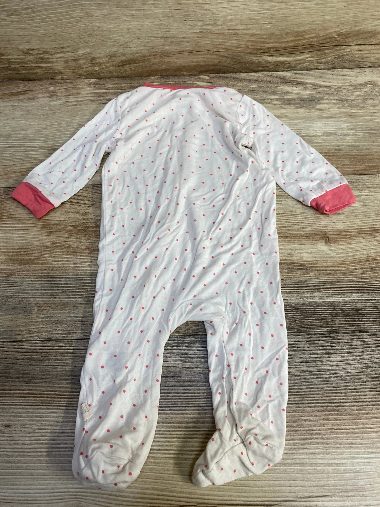 Milkberry Polka Dot Footie White sz 0-3m - Me n Mommy To Be