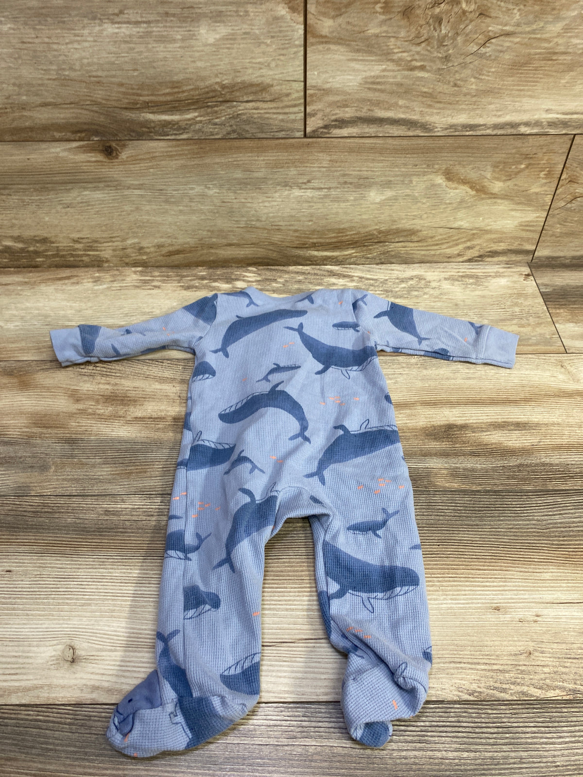 Just One You Waffle Knit Sleeper Blue sz 6m