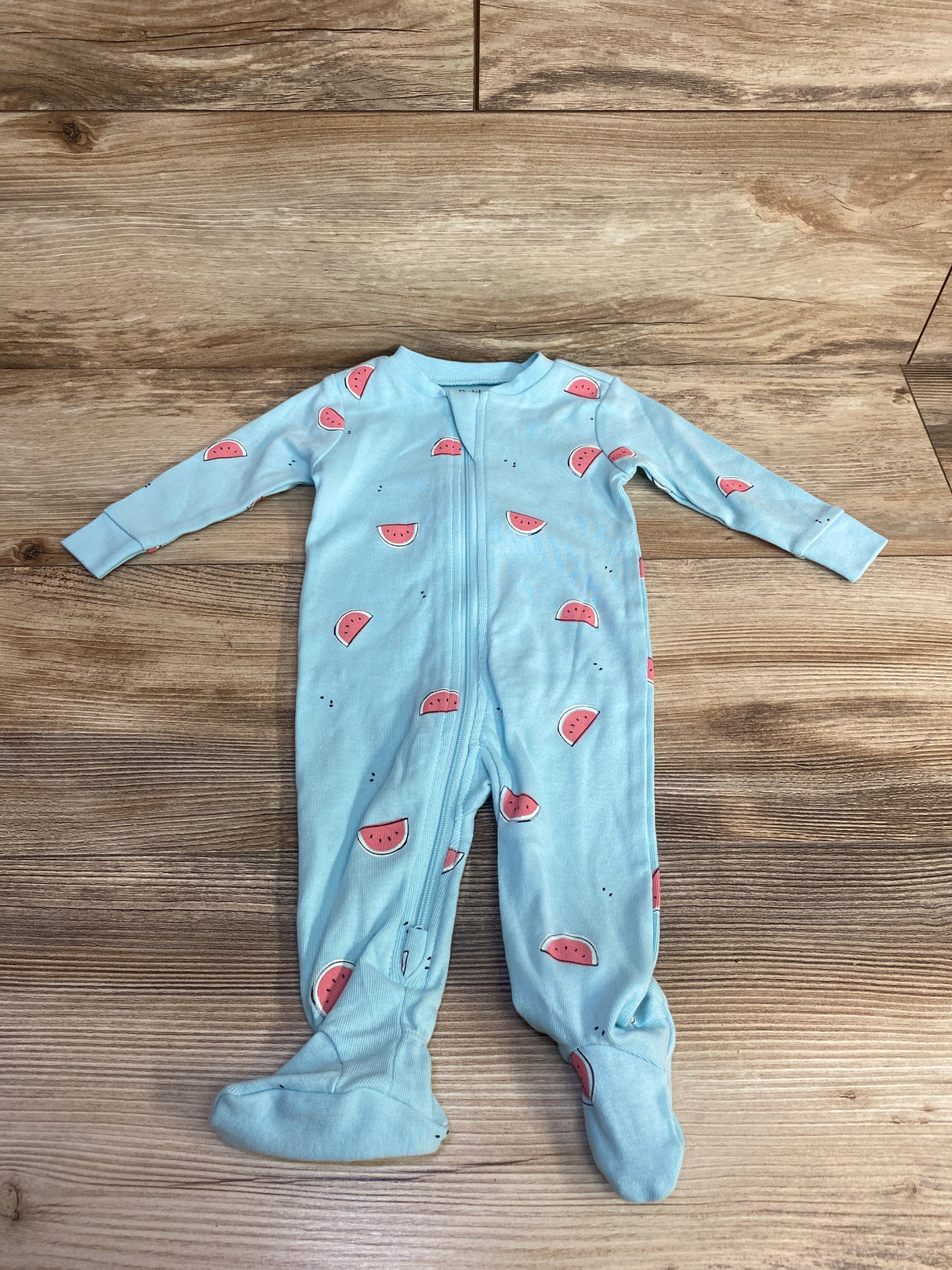 Pekkle Watermelon Print Sleeper Blue sz 3m