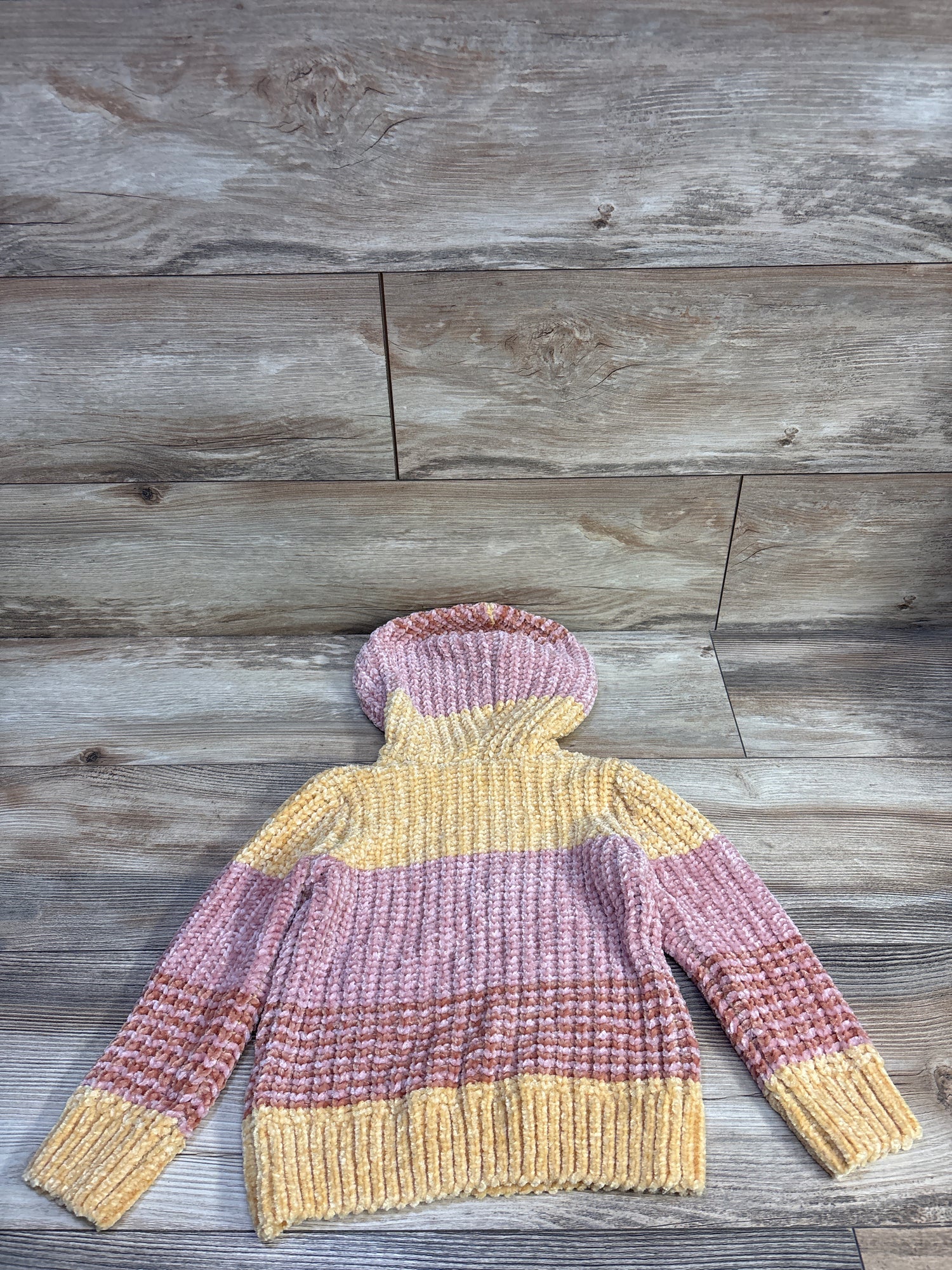Derek Heart Soft Knit Hooded Sweater Yellow sz 4T
