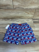 NEW Tiny Tribe Tropical Waves UPF 50+ Swim Trunks Blue sz 4T