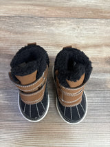 H&M Waterproof High Top Faux Fur Lined Winter Boots, Black sz 2.5c