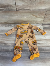 Honest Baby Pie Print Sleeper Orange sz Newborn