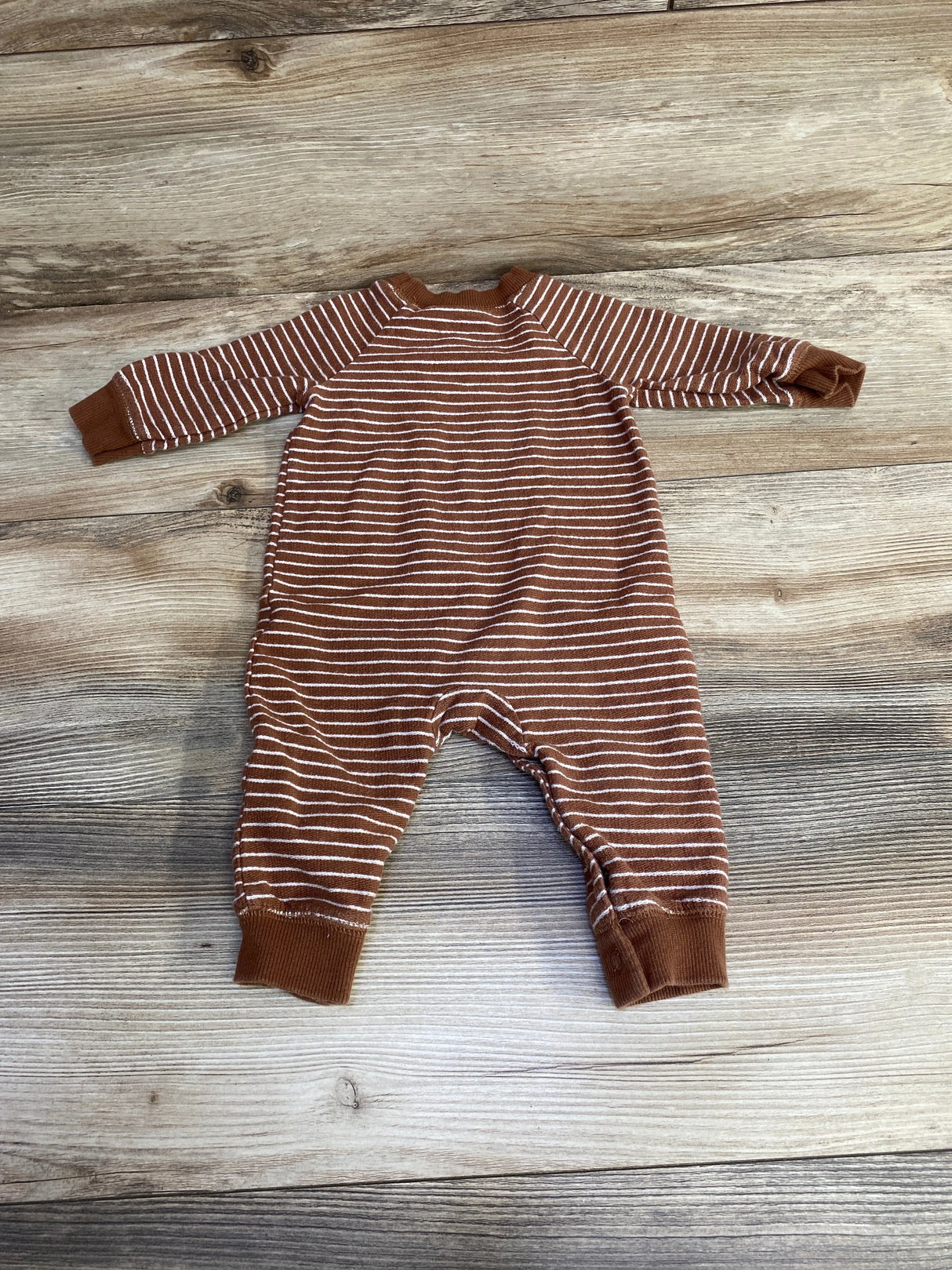 Carter's Striped Coverall Brown sz 6m