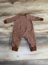 Carter's Striped Coverall Brown sz 6m