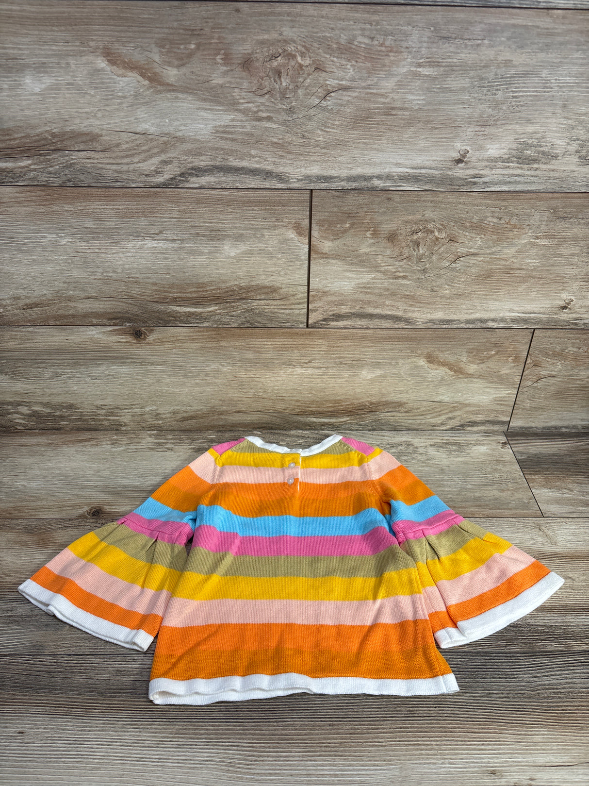 Janie & Jack Stripe Bell Sleeve Sweater sz 4T