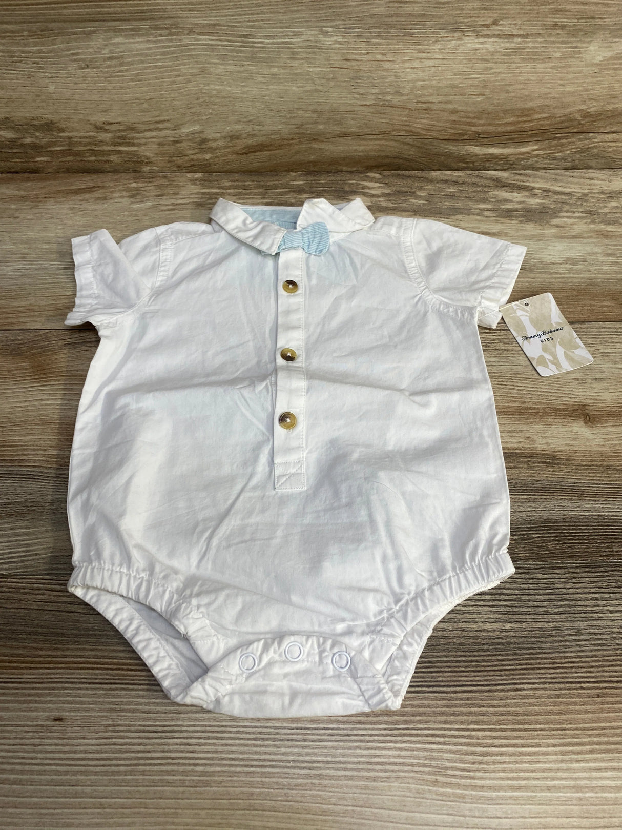 NEW Tommy Bahama Button Up Bodysuit White sz 6-9m