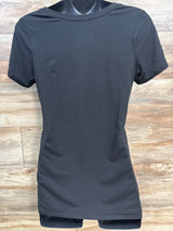 Kathy Maternity Ruched Shirt Black sz Small