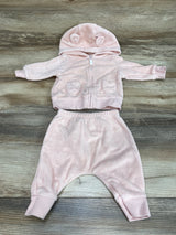 Carter's 2pc Terry Cloth Hoodie & Pants Pink sz 3m