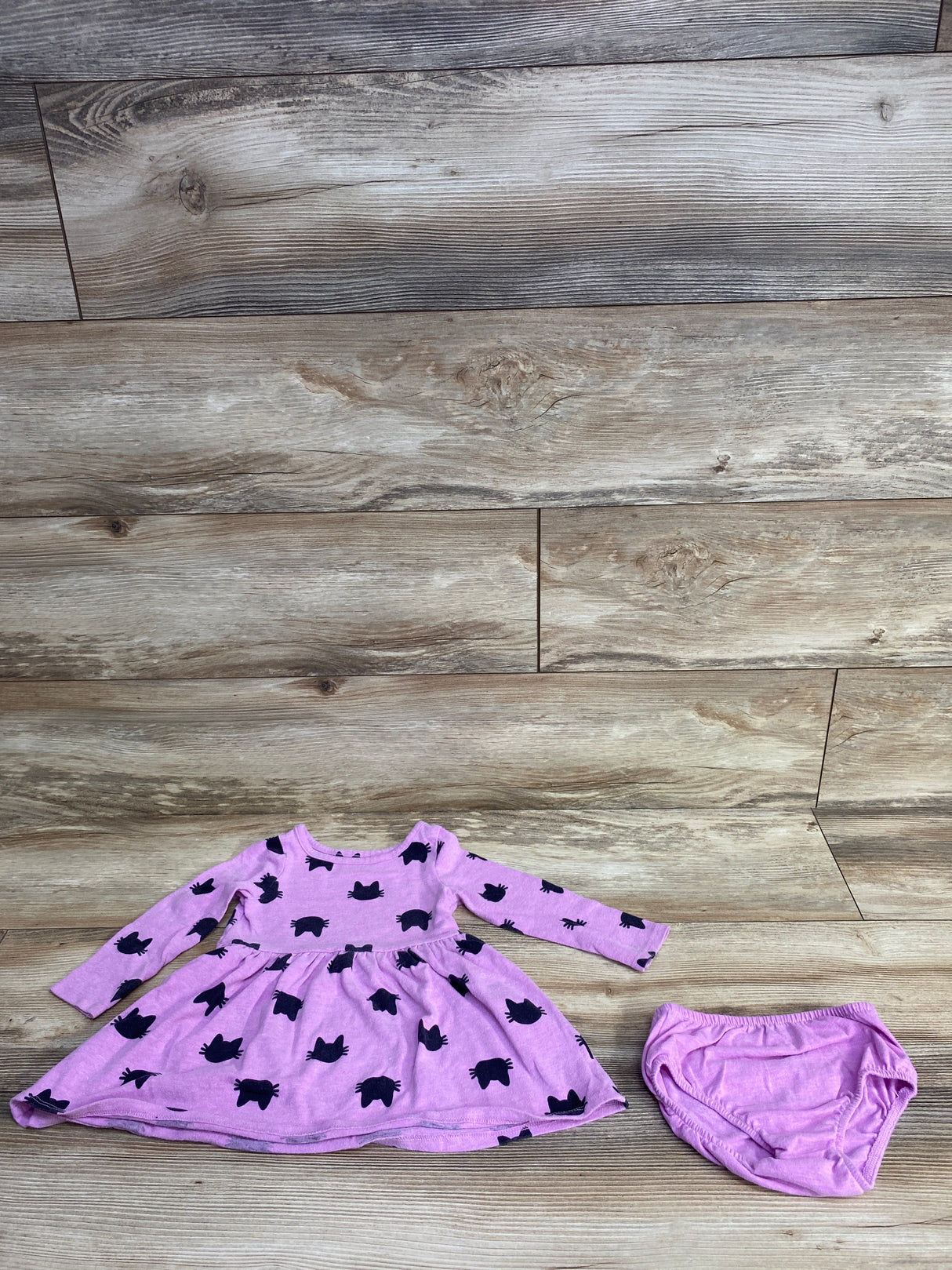 Cat & Jack 2pc Cat Dress & Bloomers Pink sz 18m