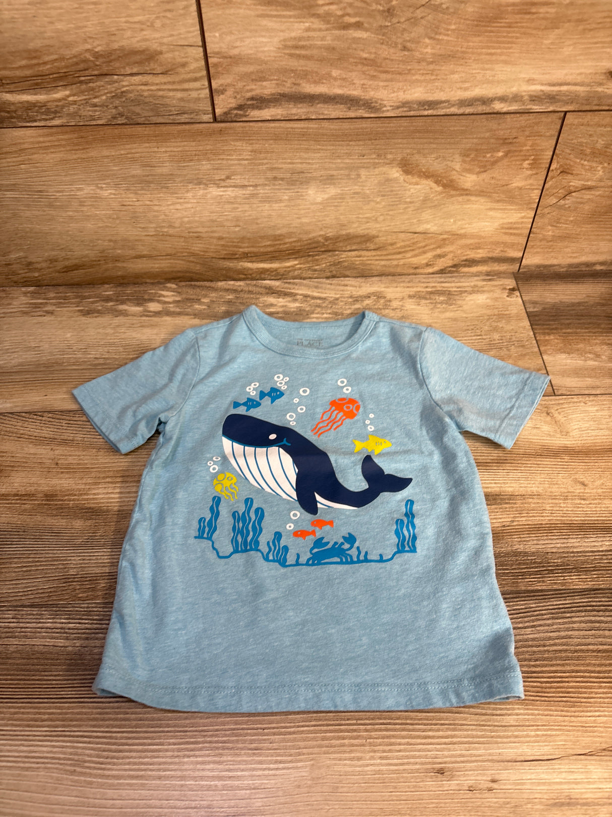 Children's Place Fish Shirt Blue sz 3T