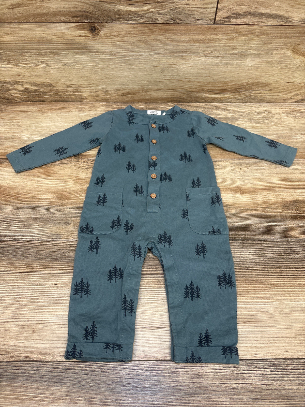 City Mouse Henley Coverall Blue sz 6-9m