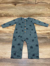 City Mouse Henley Coverall Blue sz 6-9m