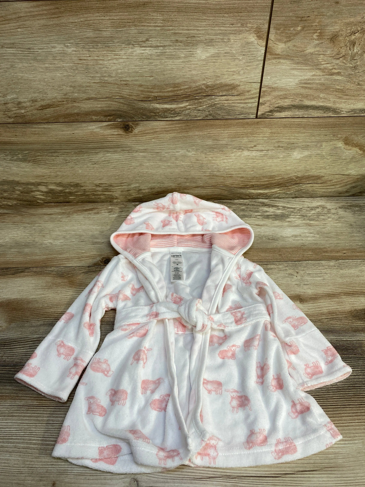 Just One You Sheep Print Robe White sz 0-9m