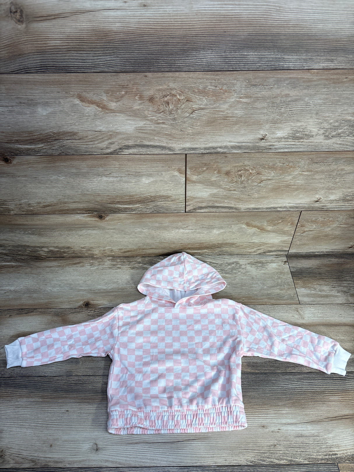 NEW Grayson Mini Checkered Pull Over Hoodie Pink sz 3T