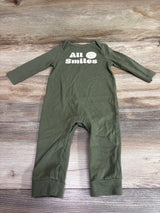Cat & Jack All Smiles Coverall Green sz 6/9m
